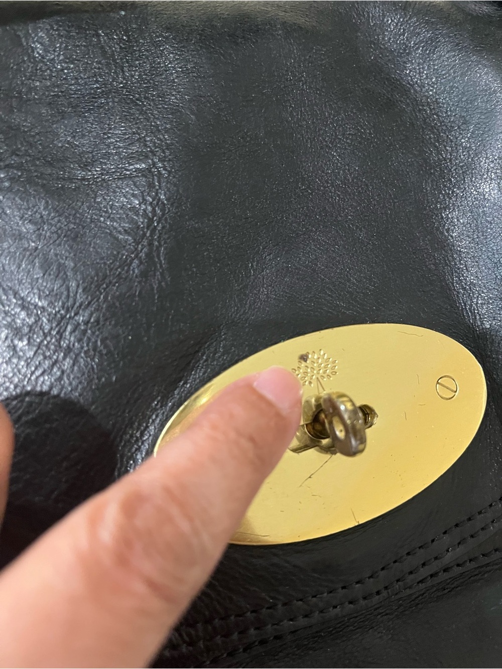 MULBERRY BLACK LEATHER ALEXA - Picture 8 of 16